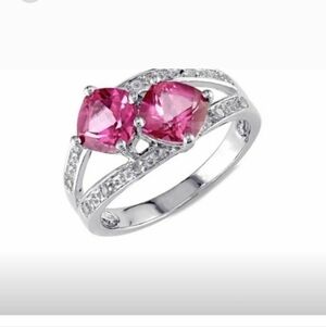 Concerto Ring With Pink Stones